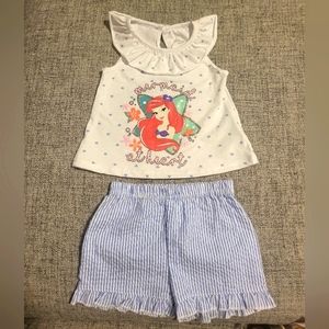 Disney baby little mermaid outfit 3-6 months